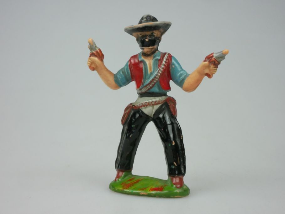 DDR Western Gummi Cowboy Bashan Hard Hopf 75 alt selten Figur 118843