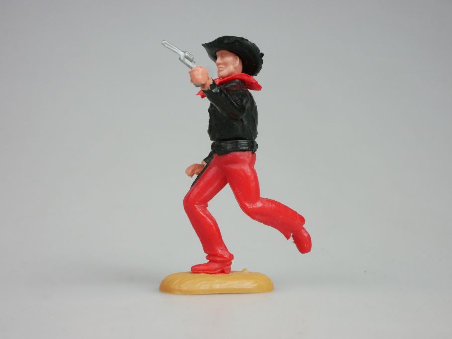 TIMPO Wildwest Cowboy Unterteil rot glasig 2. Serie selten Figur 119629