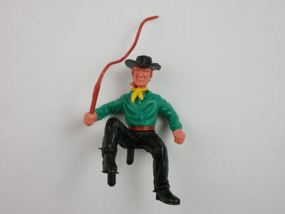TIMPO Cowboy Kutscher Oberteil grün Kopf-Hut einteilig 3. Serie Figur 120068