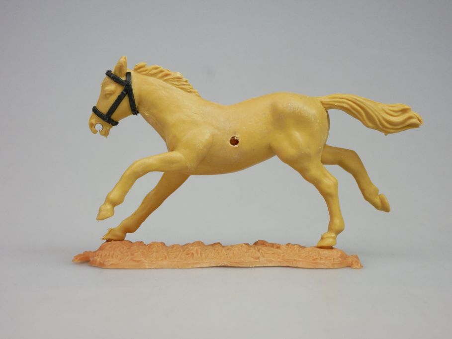TIMPO Pferd laufend ohne Zügel Senf-beige m. schwarz 120101