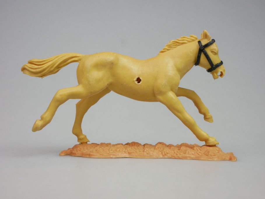 TIMPO Pferd laufend ohne Zügel Senf-beige m. schwarz 120101