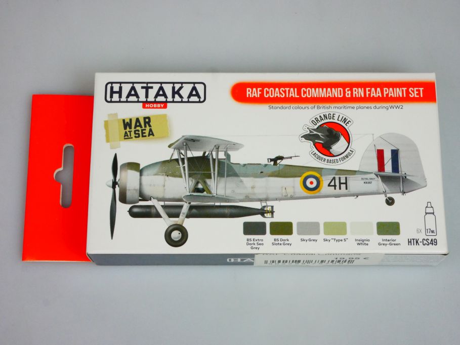 Hataka HTK-CS49 RAF Coastal Command & Rn FAA WWII Paint Set Farbe 120366