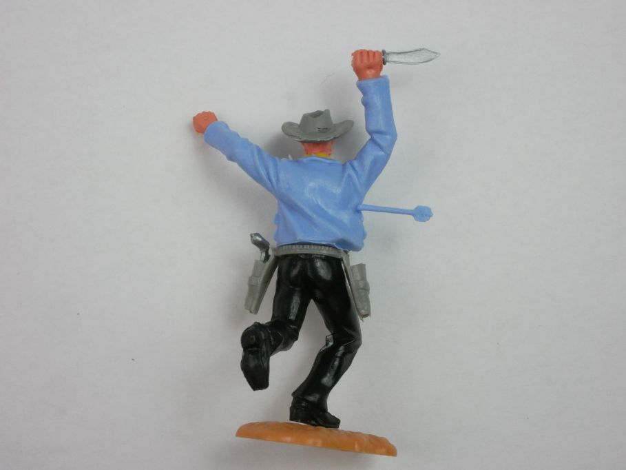 TIMPO Cowboy Oberteil hellblau mit Pfeil 3. Serie selten Figuren 121255
