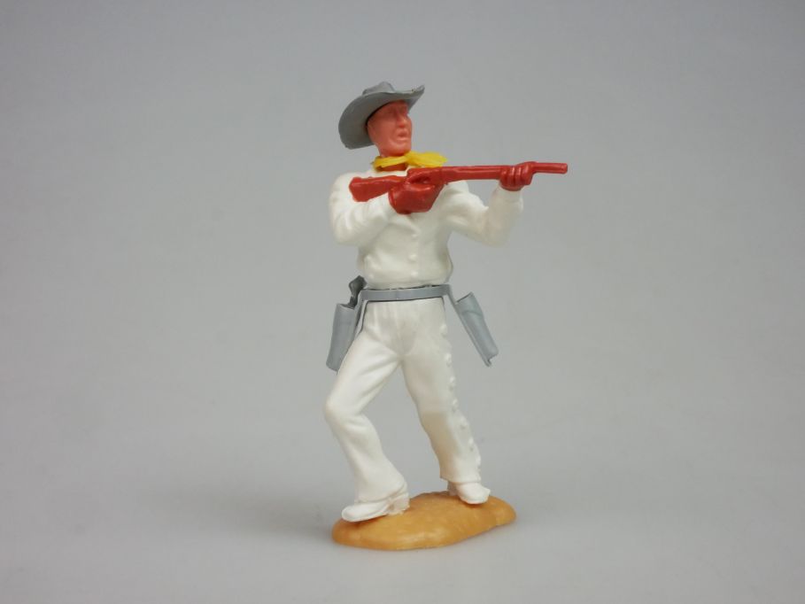 TIMPO Cowboy Oberteil weiß Gewehr kurz 3. Serie selten Figur 121256