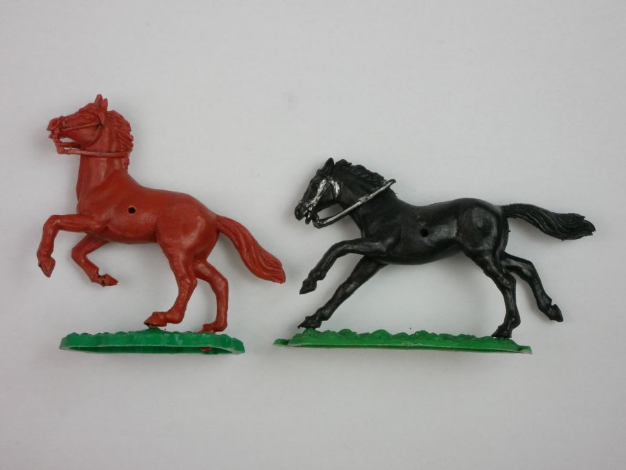 TIMPO 2 Pferde schwarz rotbraun 1. Serie selten 121269