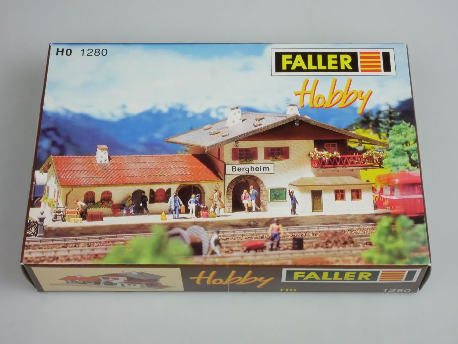 Faller 1280 1/87 Bahnhof Berkheim Train Station Modellbau H0 Bausatz Kit 121276