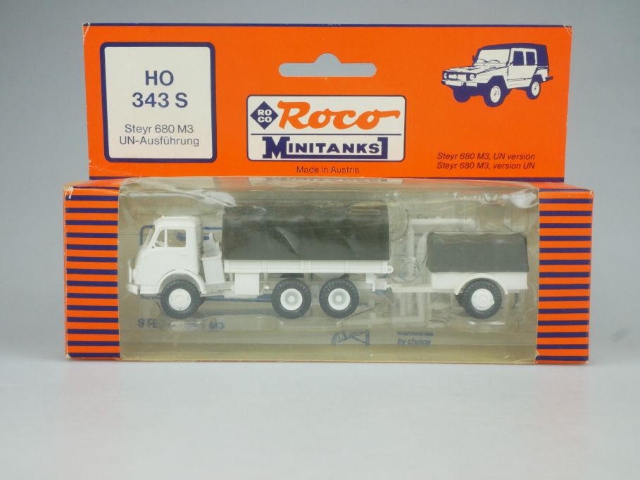 Roco Minitanks H0 343 S Steyr 680 M3 LKW Truck Militär UN 1/87 + Box 114706