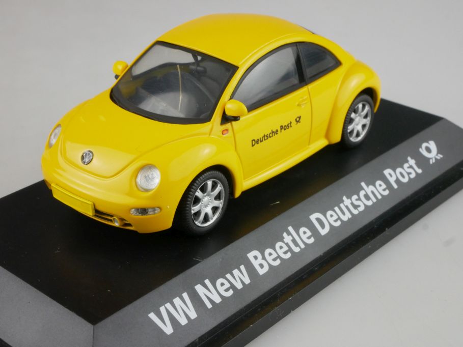 Schuco 1/43 3811 VW New Beetle Deutsche Post gelb yellow + Box 118447