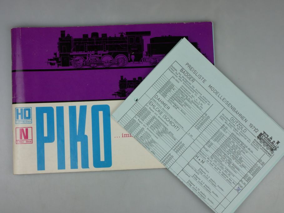 Piko Katalog 1970 H0 N mit Preisliste R. Schreiber catalog 117593