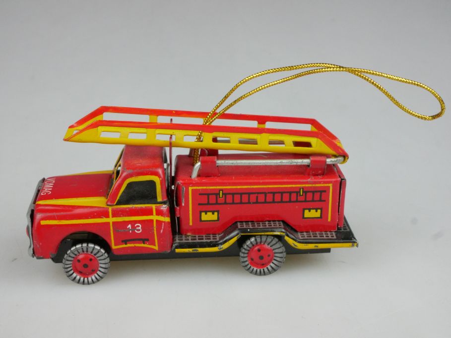 ZZ Germany Blech Feuerwehr VOMAG Ornament litho tin fire truck 118320