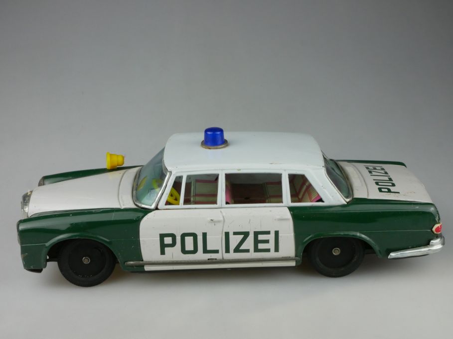 DAISHIN Japan Blech Polizei Mercedes 26cm lang litho tin toy 118487
