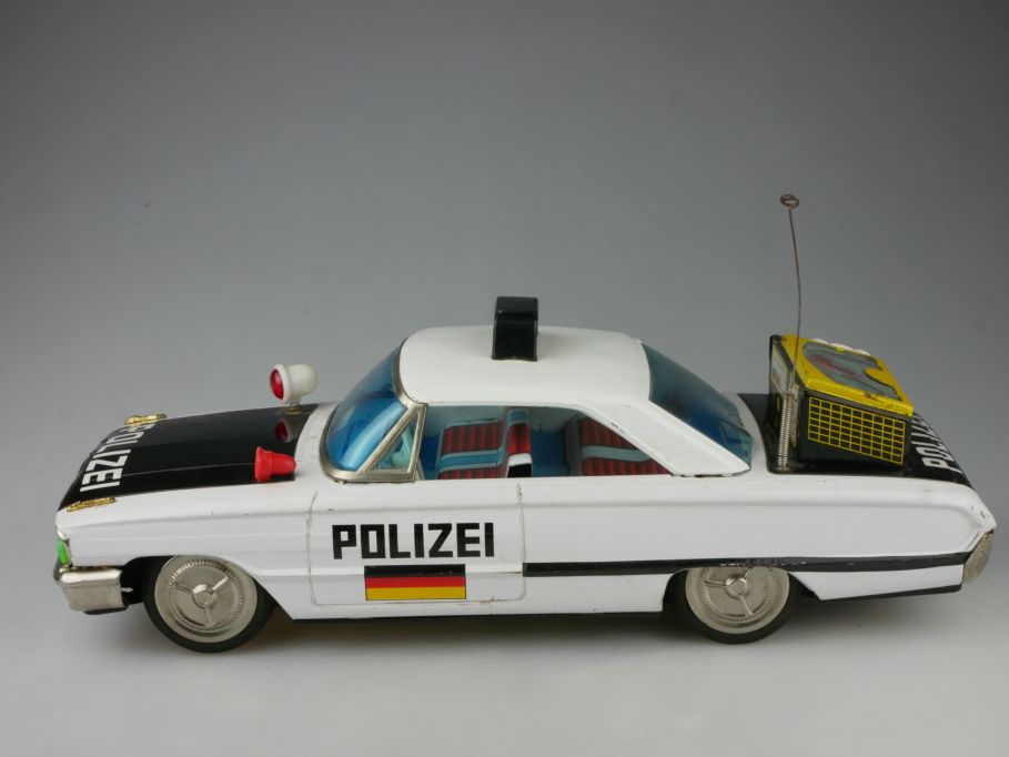 ICHIKO PU Japan Blech Polizei Friktion + Battery 34cm vintage tin toy 118462