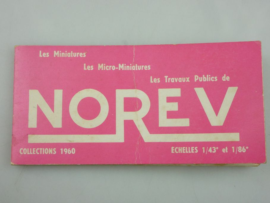 Norev Collections 1960 1/43 et 1/86 Katalog 30 Seiten french catalogue  119735