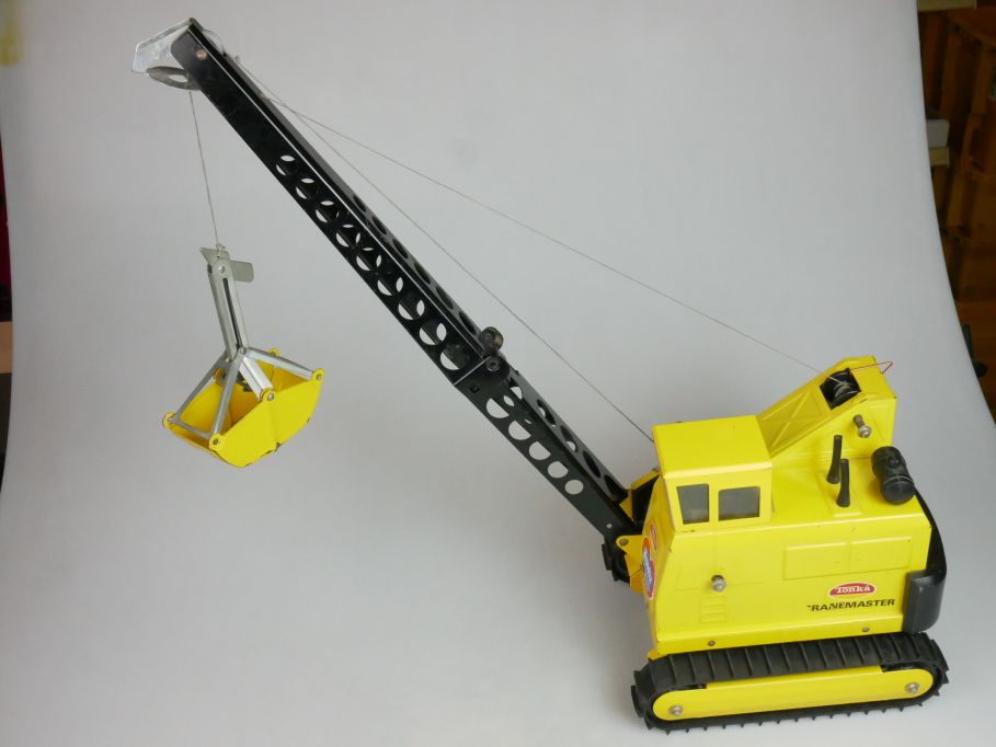 TONKA MIGHTY CRANEMASTER 3997 crawler crane 1975-77 Kanada tin toy 121376