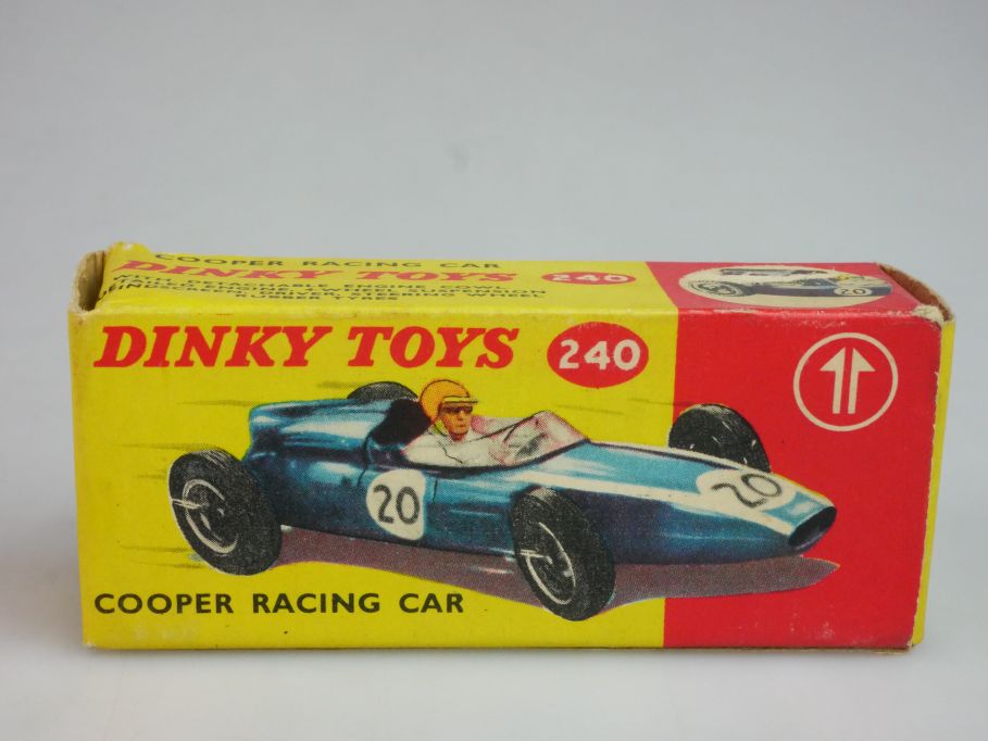 Dinky Toys 240 LEERE Box EMPTY box cooper racing car vintage Meccano 121438