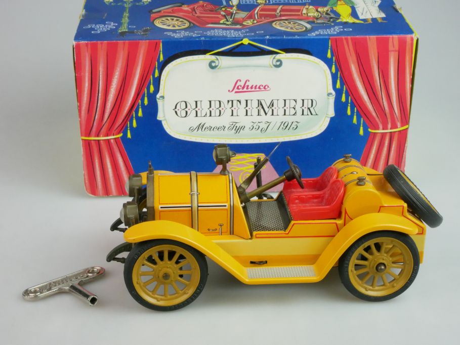 Schuco Oldtimer 1225 Blech Mercer Typ 35J 1913 18cm W Germany tin toy Box 121881