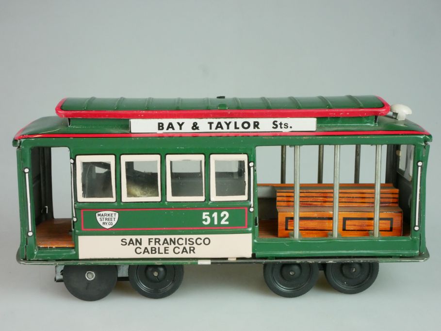Blech Japan San Francisco Cable Car Bay & Taylor vintage friction tin toy 122730