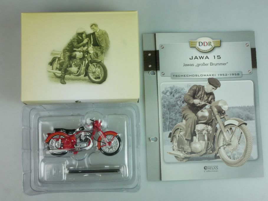 1/24 Jawa 15 Motorrad 15/02 CSSR 1952-1958 Atlas DDR Motorräder Box 122820