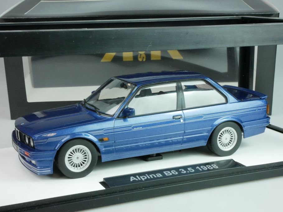 1/18 BMW Alpina B6 3.5 1988 E30 blaumet KKDC180701 KK Scale diecast + Box 123221