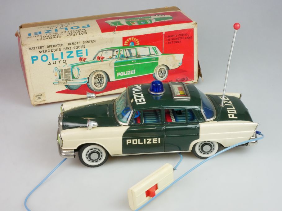 ICHIKO Japan RC Blech bat op 27cm Mercedes Benz 230 SE Polizei tintoy Box 123294