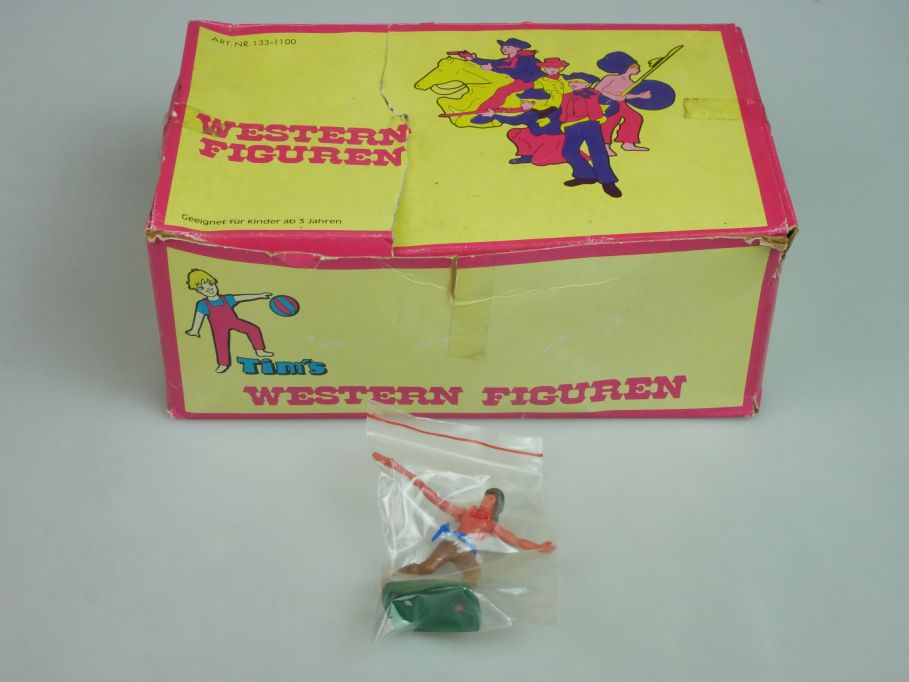 TIM´s Western Figuren Original Verkaufskarton Schüttbox Taiwan für Plasty 121963