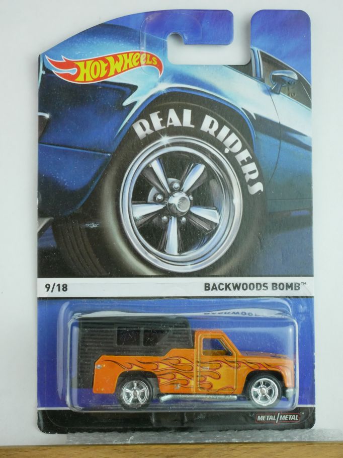 Hotwheels Real Riders Backwoods Bomb 9/18 Malaysia CFN90 MOC 124152