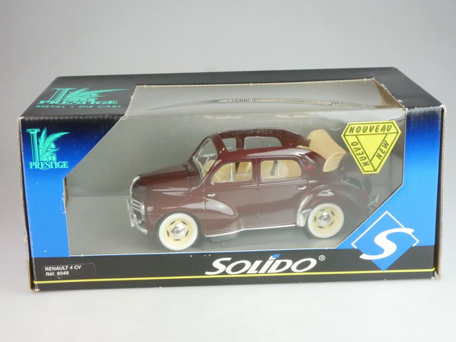 Solido 1/18 Renault 4 CV ref 8048 diecast Modell Box 124470