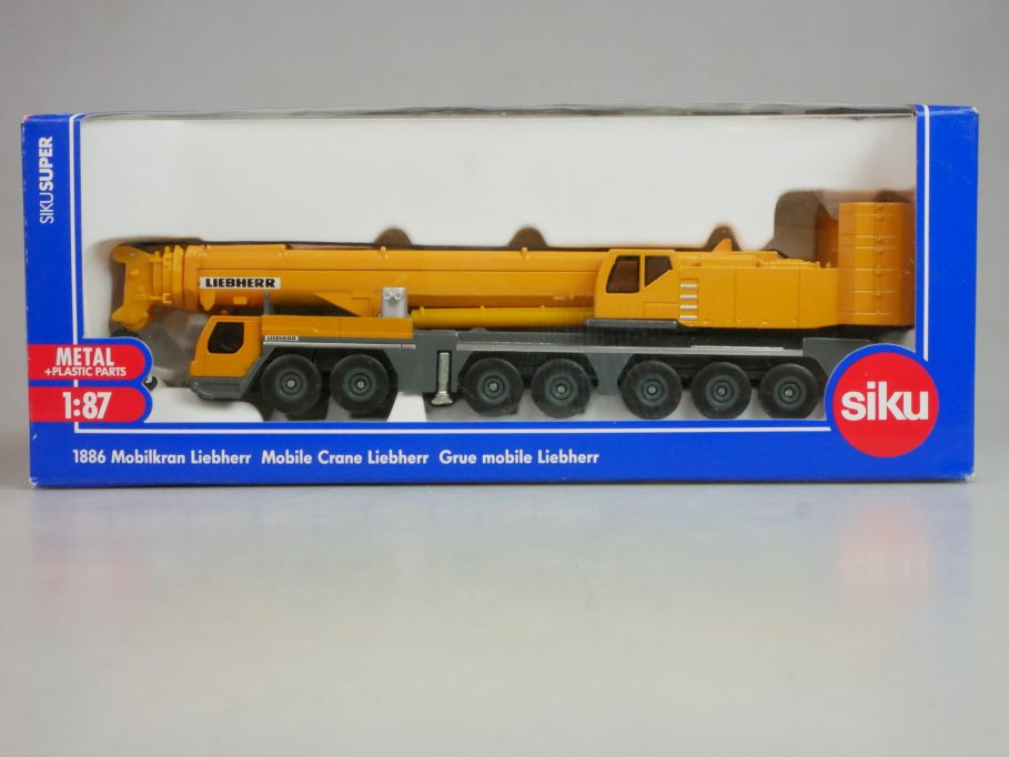 Siku 1/87 H0 1886 Mobilkran Liebherr mobile crane metal + Box 124552