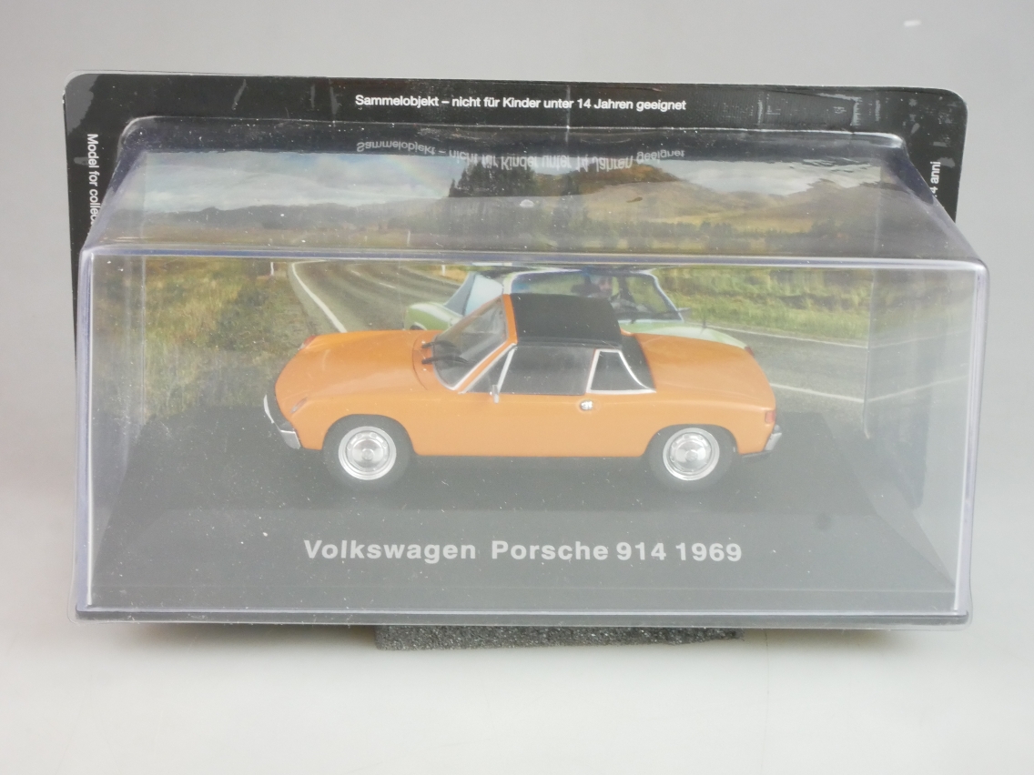 Agostini #23 1/43 Volkswagen VW Porsche 914 1969 + Box - 124794