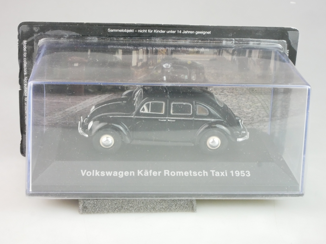Agostini #59 1/43 Volkswagen VW Käfer Rometsch Taxi 1953 + Box - 124822