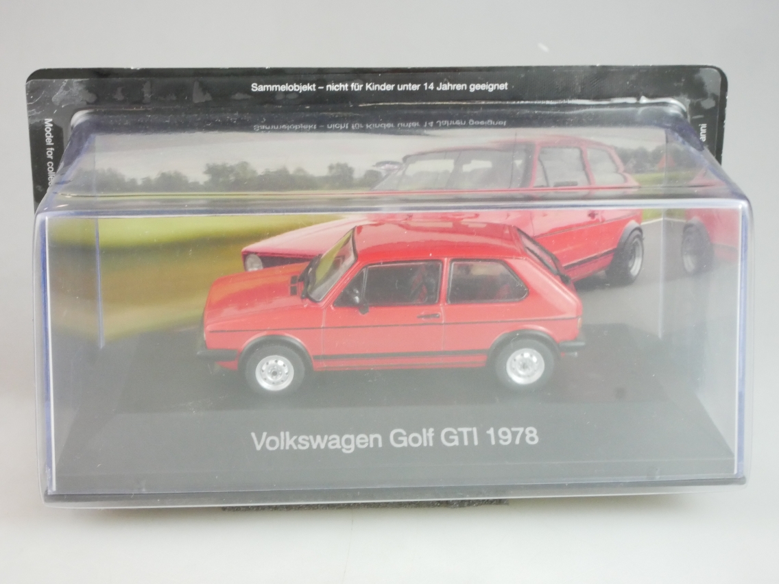 Agostini #02 1/43 Volkswagen VW Golf GTI 1978 + Box - 124836