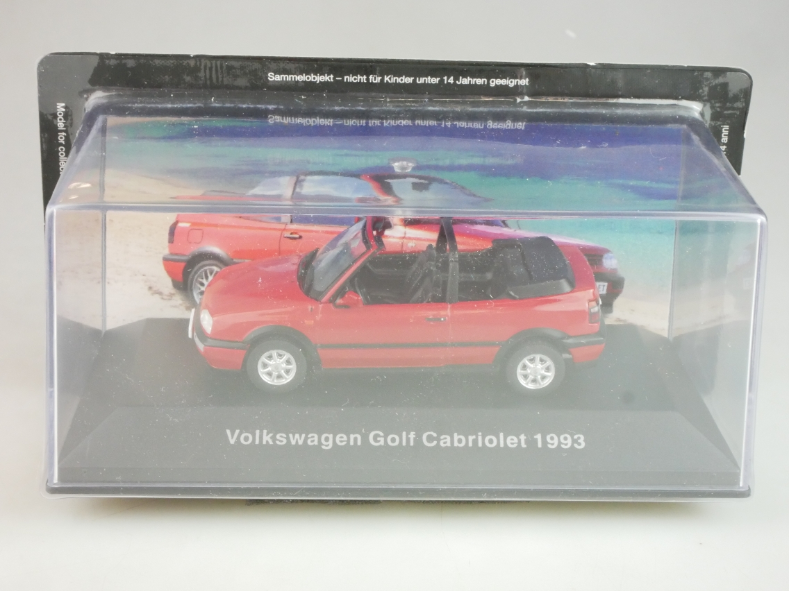 Agostini #37 1/43 Volkswagen VW Golf Cabriolet 1993 + Box - 124842