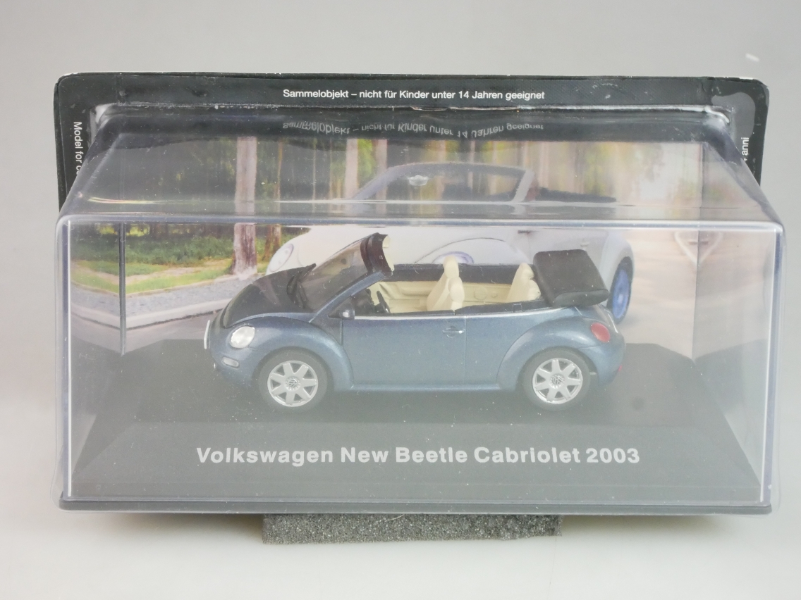 Agostini #66 1/43 Volkswagen VW New Beetle Cabriolet 2003 + Box - 124853