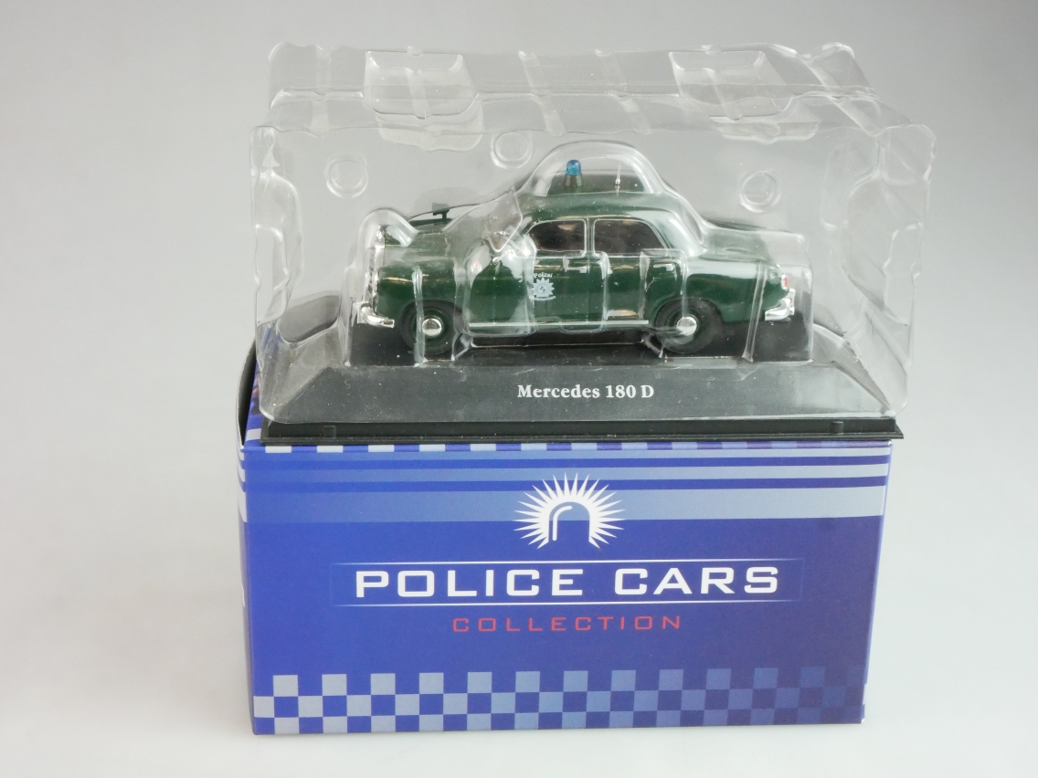 Atlas 1/43 Police  Mercedes 180 D Polizei Deutschland + Box - 124889