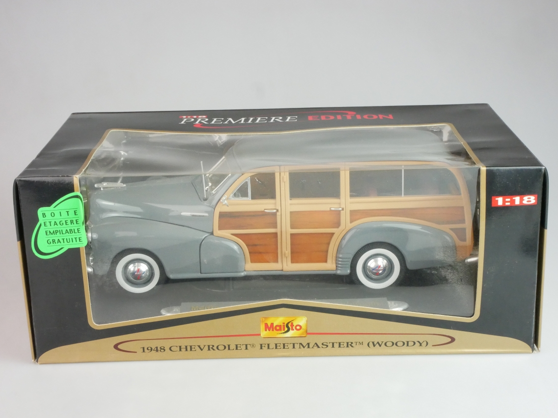 Maisto 1/18 1948 Chevrolet Chevy Fleetmaster (Woody) #36854 + Box - 124900