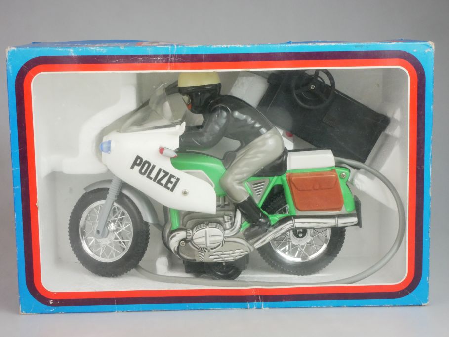 HUKI 1178 Motorrad BMW R 75/6 Polizei Kabellenkung Motorrad 26,5cm + Box 124971