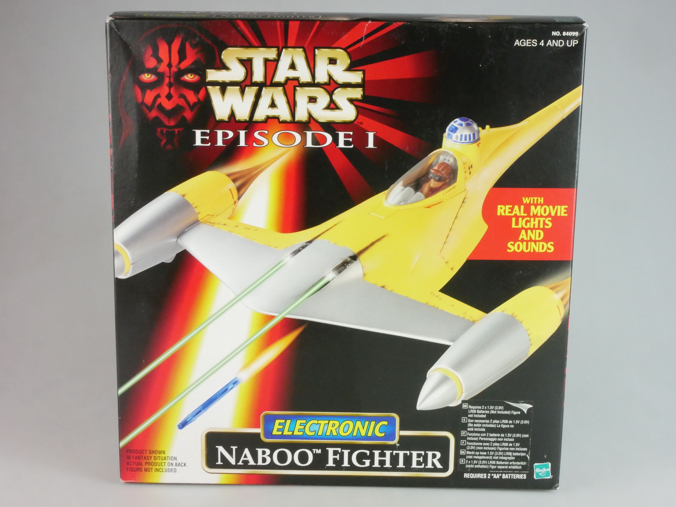 Hasbro 1999 Star Wars Episode 1 Electronic NABOO FIGHTER 84099 Box 125463