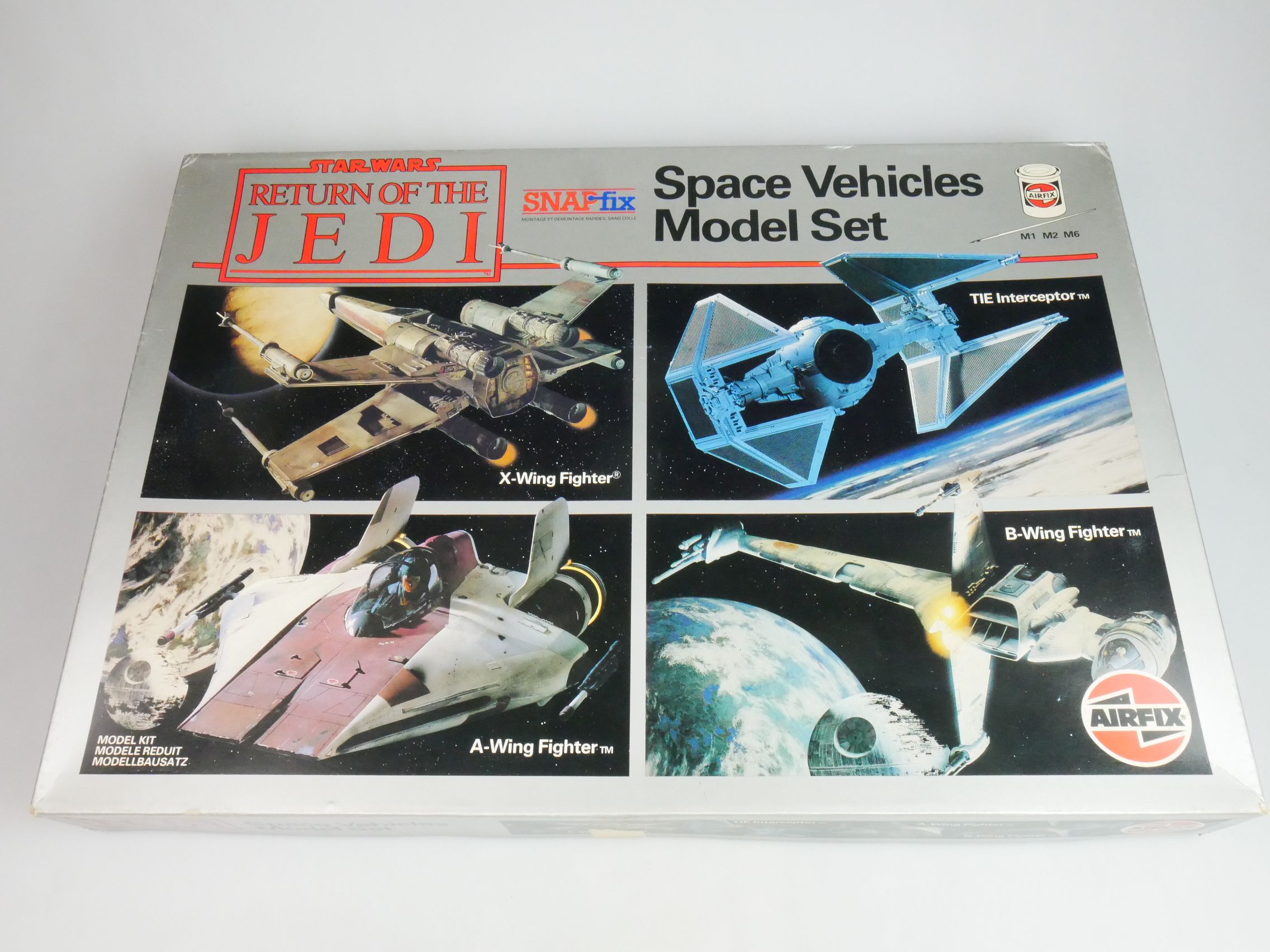 Airfix Star Wars 1983 Return of the Jedi Space Vehicles Snapfix kit Box 125493