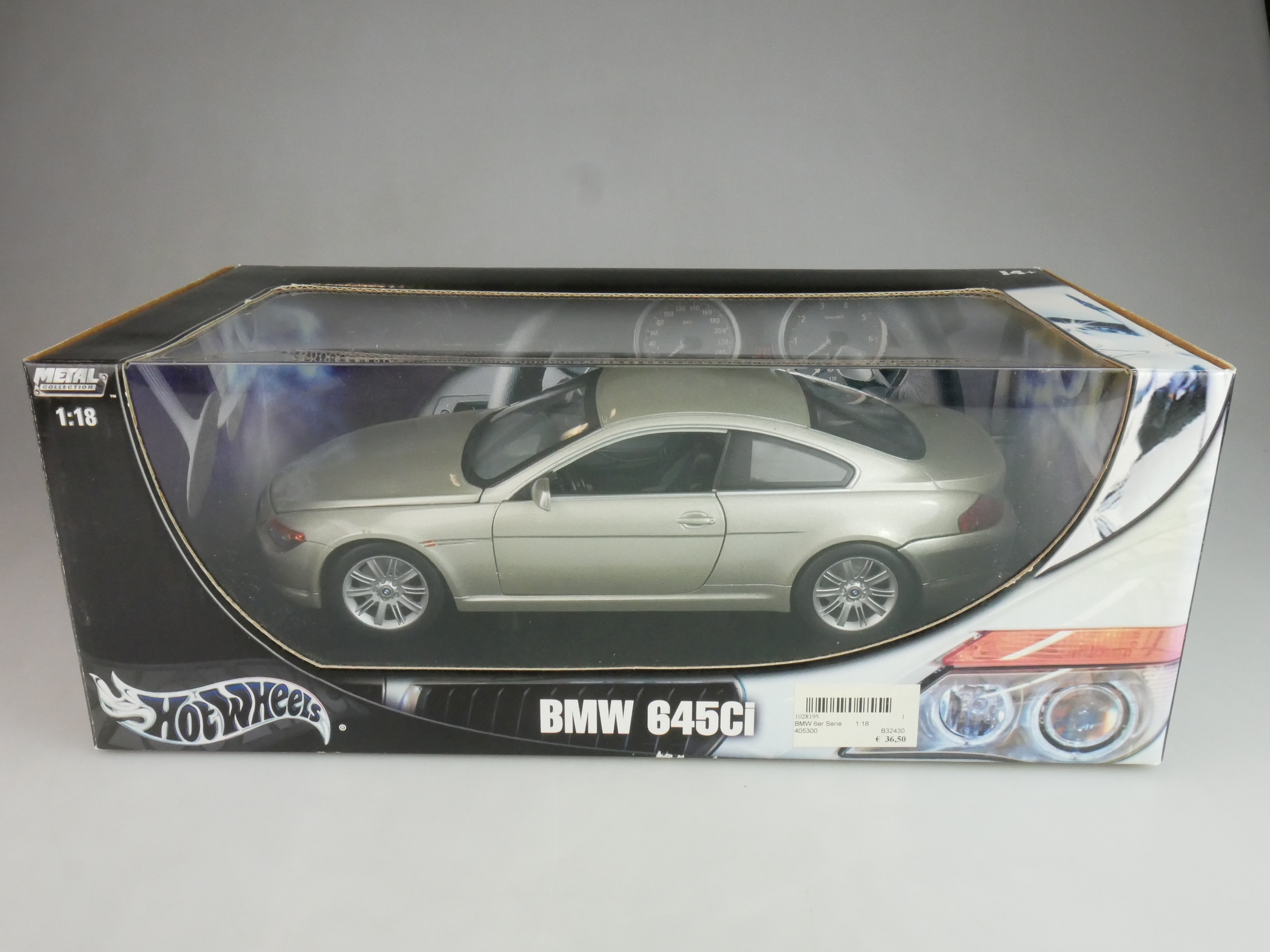 Hot Wheels 1/18 BMW 645CI E63 silber 2004 ref. B3243 + Box 125651