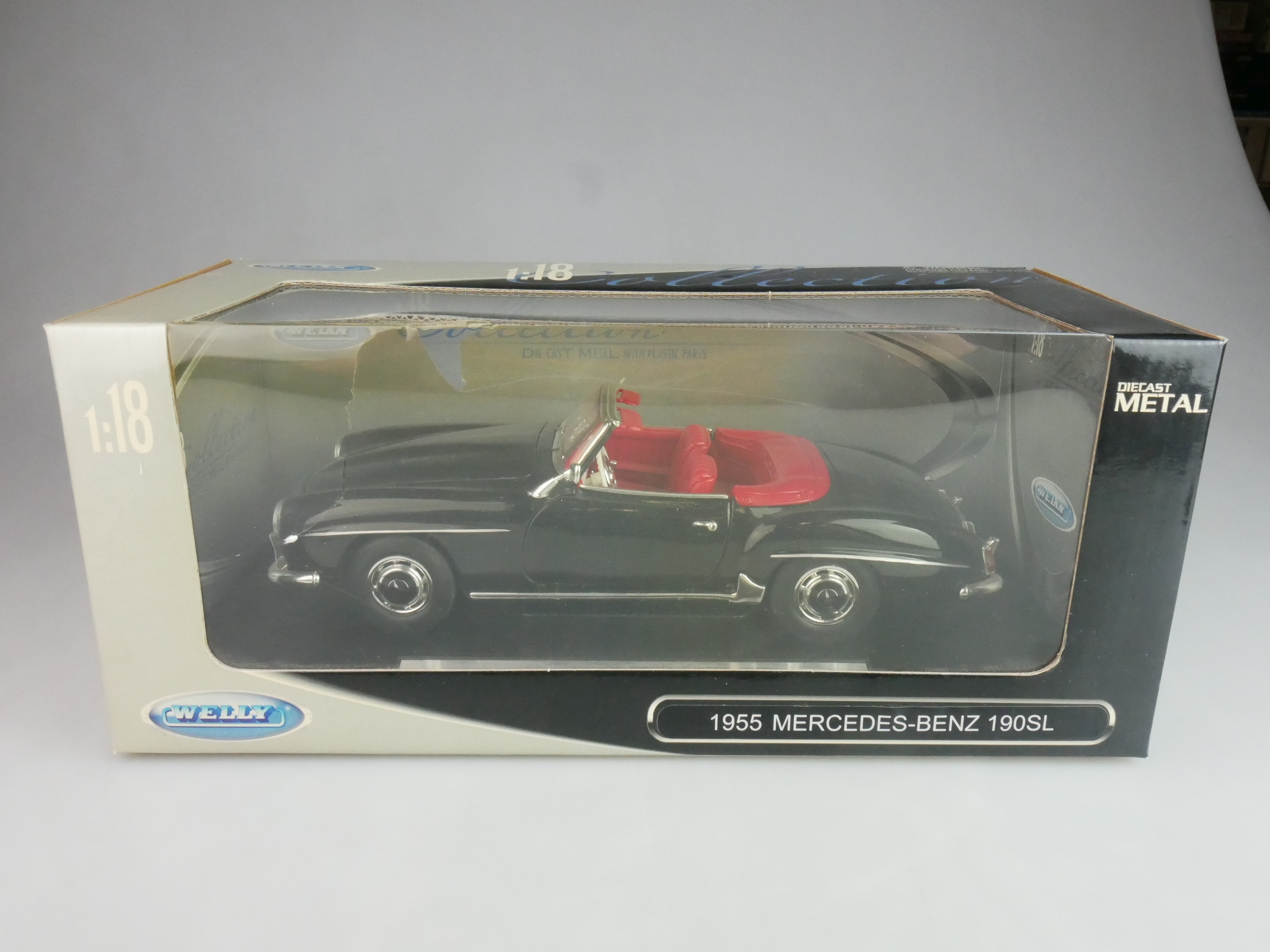 Welly 1/18 1955 Mercedes-Benz 190SL Cabrio 34305 + Box 125653