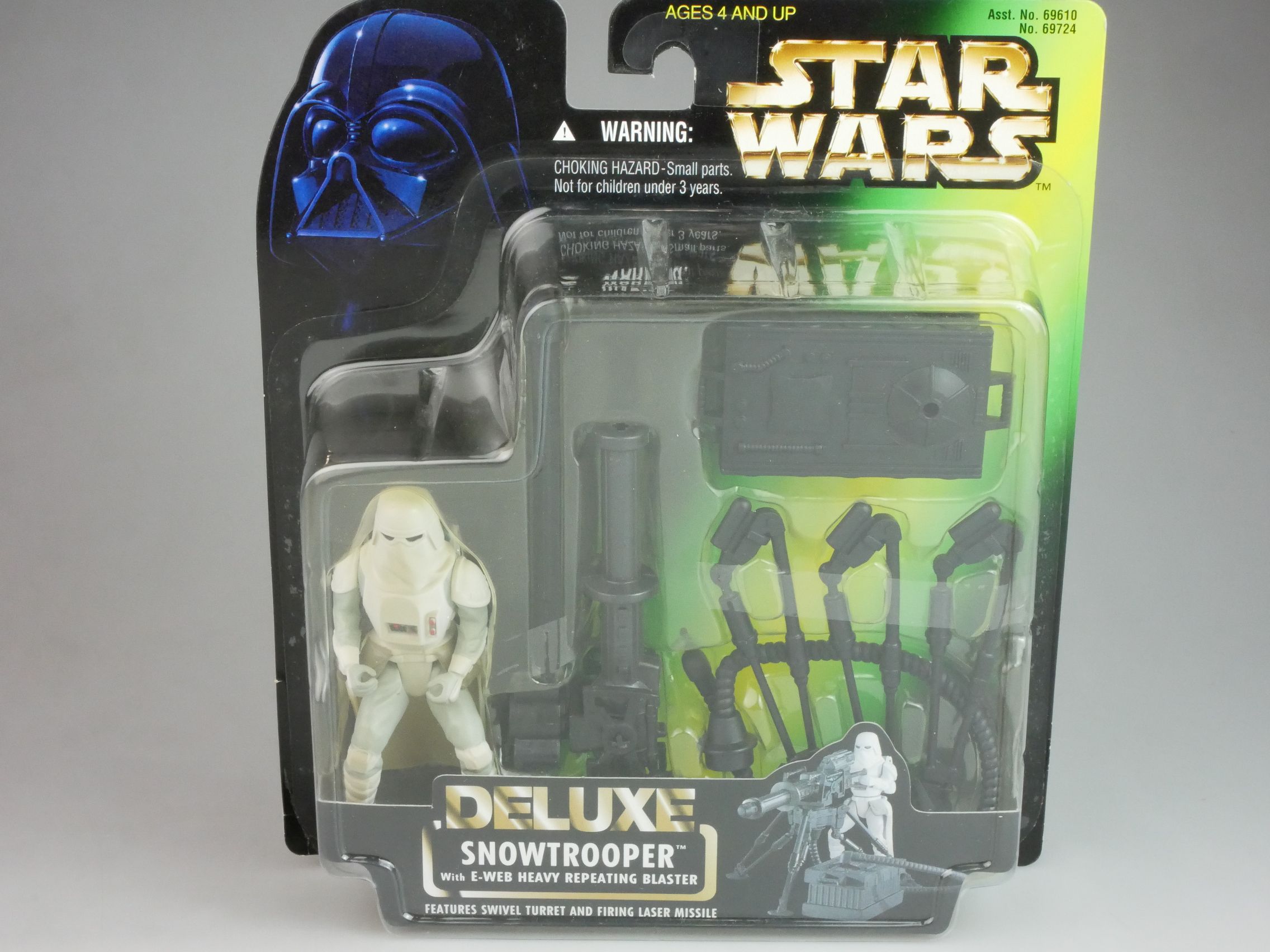 Star Wars Snowtrooper E-Web Heavy Blaster DELUXE Kenner 1996 Blister 125820