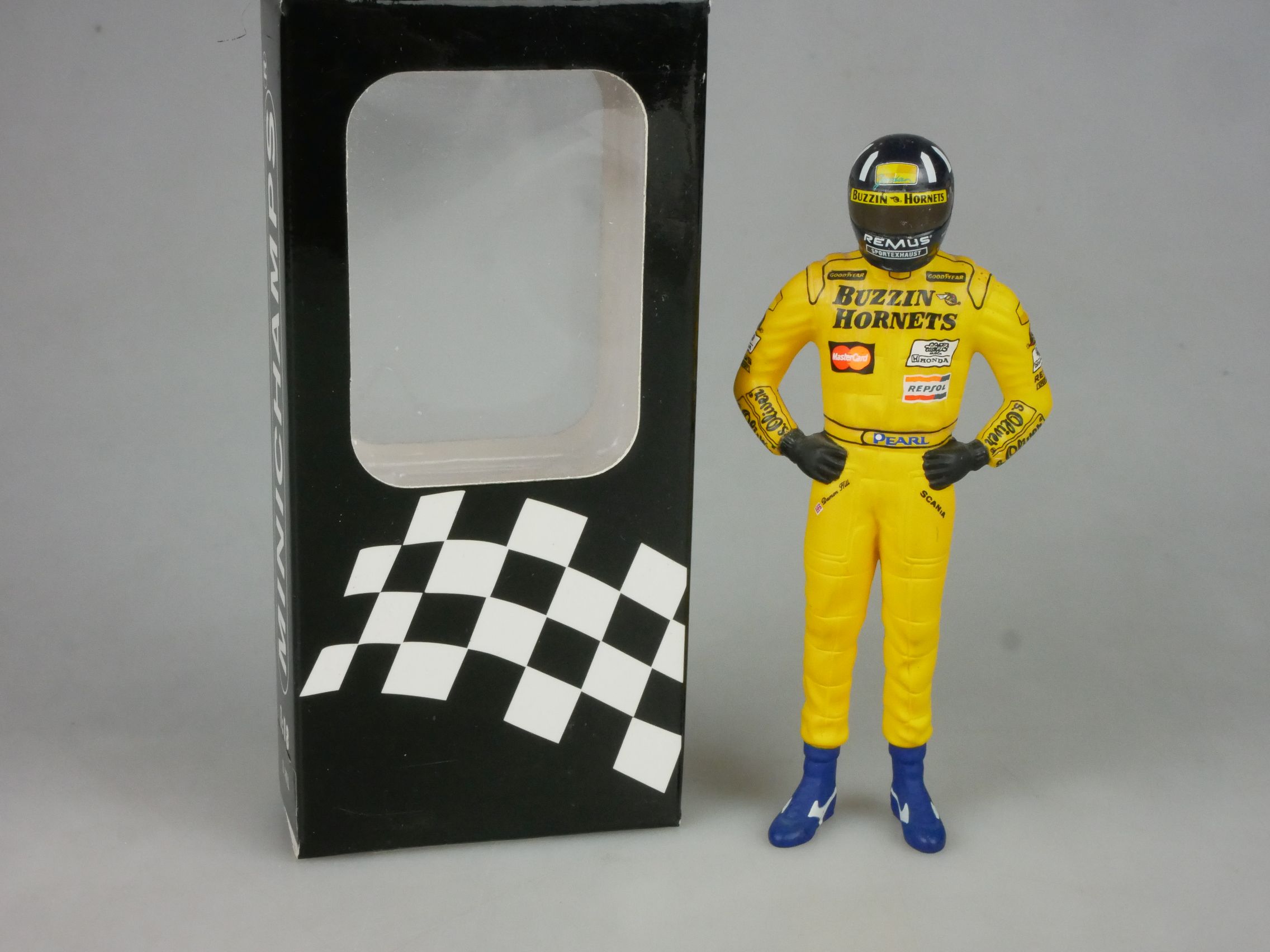Minichamps 1/18 1998 Damon Hill F1 Figur 318980009 Honda + Box 126266