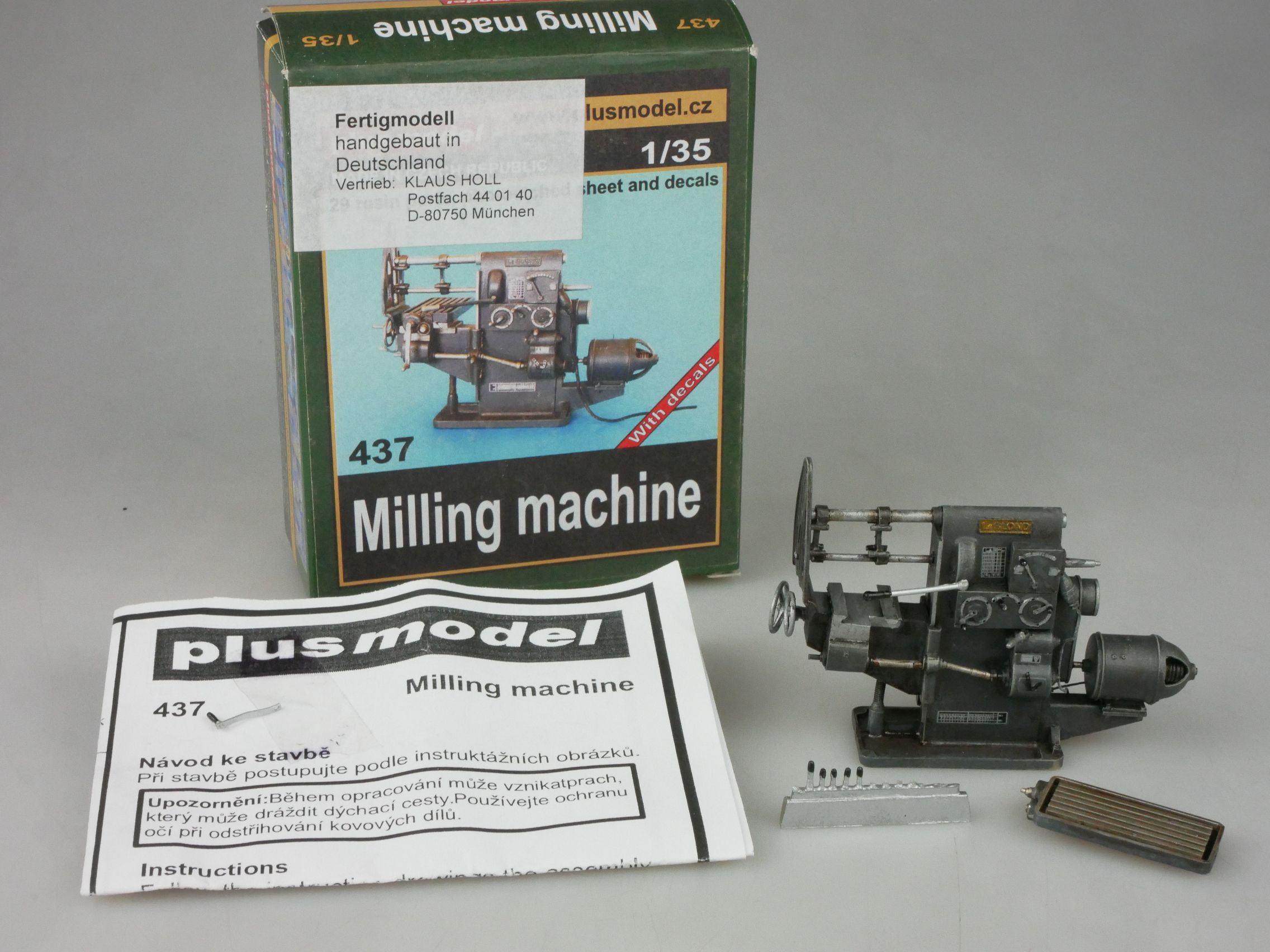 plus model 1/35 Milling machine 437 Resin Czech Rep. Fertigmodell + Box 126358