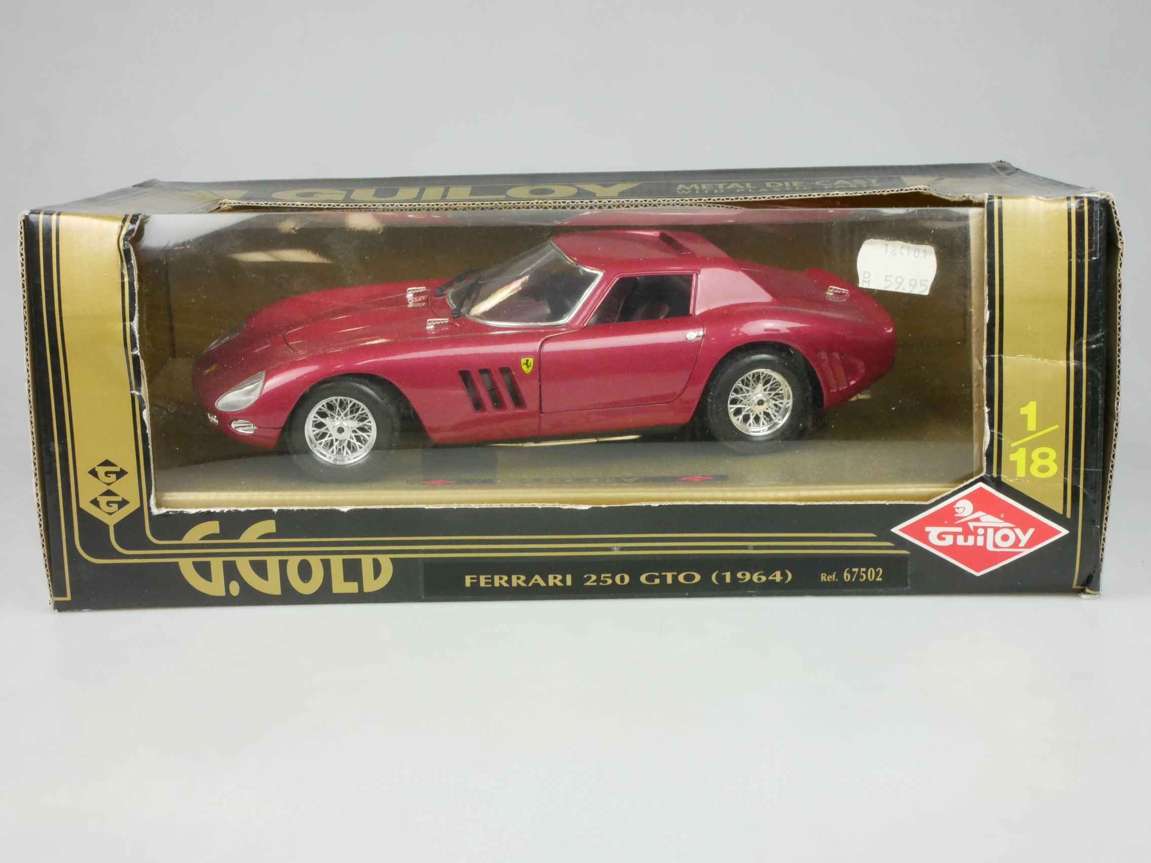 Guiloy 1/18 Ferrari 250 GTO 1964 diecast 67502 + Box 126644