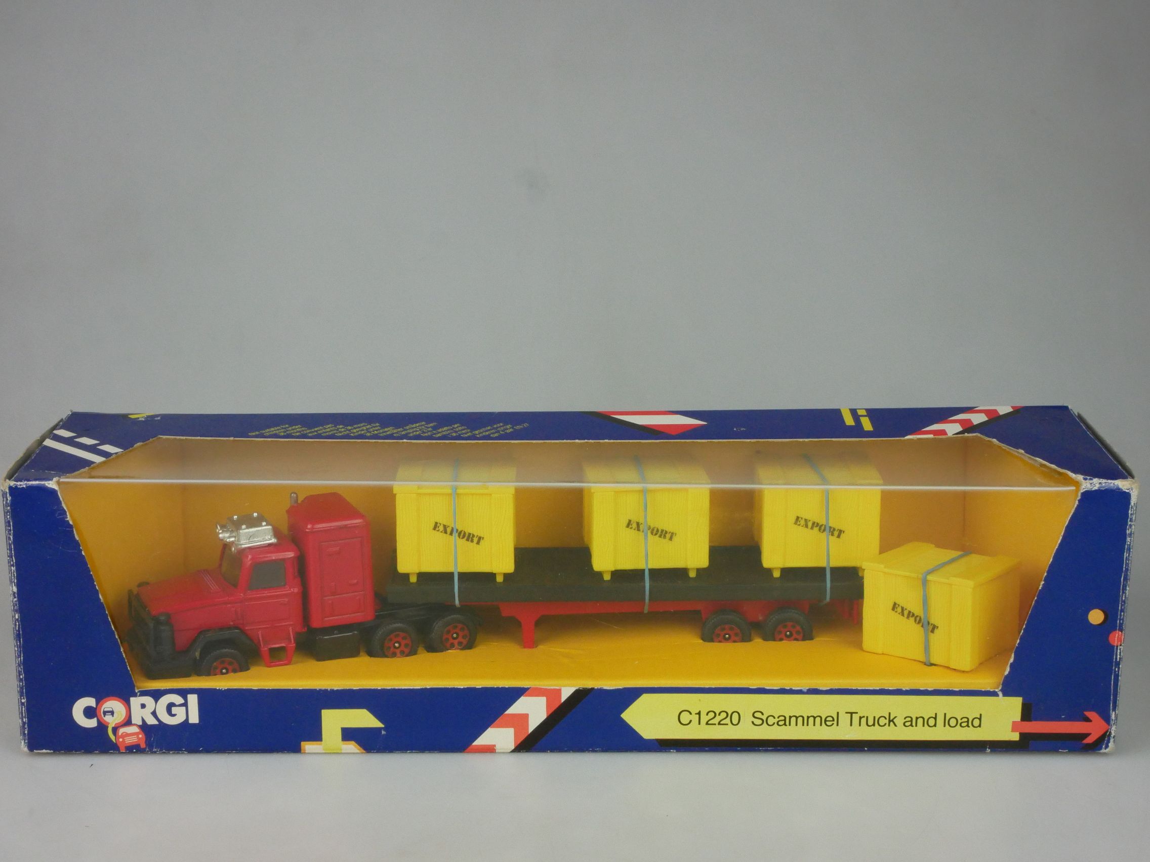 Corgi Scammel Truck and Load C1220 1985 Great Britain Blister 126839